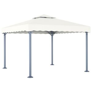 vidaXL Sjenica 300 x 300 cm krem aluminijum