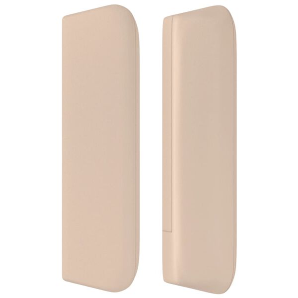 vidaXL Uzglavlje s u&scaron;ima boja cappuccina 163x16x78/88 cm umjetna koža