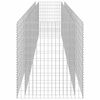 vidaXL Gabionska sadilica od pocinčanog čelika 450 x 90 x 100 cm