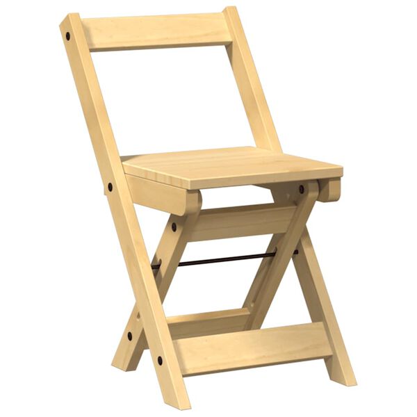 vidaXL Sklopive blagovaonske stolice 4 kom Corona smeđe od borovine