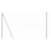 vidaXL Stup za ogradu Srebrno 10 x 1,2 m (36 mm mreža) Čelik