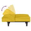 vidaXL Kauč na razvlačenje žuti bar&scaron;unasti