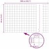 vidaXL Euro ograda Siva 0,4 x 10 m Željezo prekriveno PVC-om