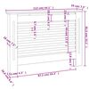 vidaXL Pokrov za radijator 112 x 19 x 81,5 cm MDF