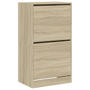 vidaXL Ormarić za cipele s 2 ladice boja hrasta 60 x 42 x 108 cm