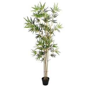 vidaXL Umjetno bambusovo drvo Zelena 75,5 x 18 x 175 cm