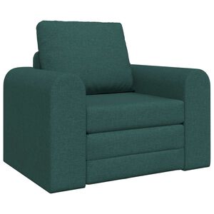 vidaXL Krevet na razvlačenje Tamnozelena 98 x 71 x 83 cm tkanina