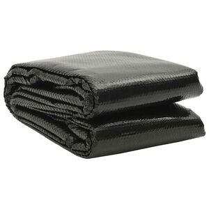 vidaXL Pokrivač za bazen crni 260 x 160 cm PE