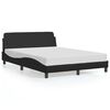 vidaXL Okvir za krevet Dover Crni 135x190 cm Implicitna koža