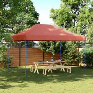 vidaXL Sklopivi prigodni &scaron;ator za zabave terakota 440x292x315 cm