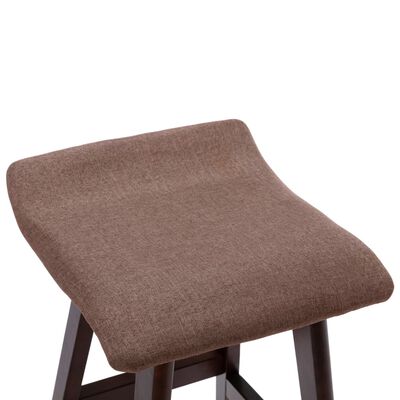 vidaXL Barske stolice od tkanine 2 kom smeđe-sive