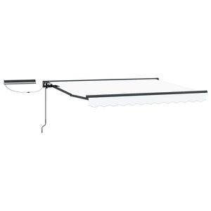 vidaXL Električna retraktabilna tenda Bijeli 2,5 x 2 m