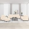 vidaXL 4-dijelni set sofa s jastucima krem bar&scaron;unasti