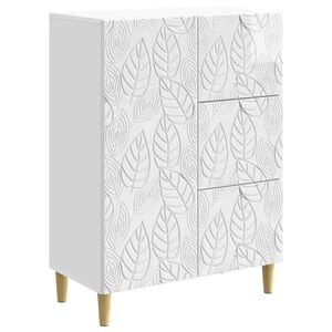 vidaXL Kreveta Bijela visokog sjaja 66 x 34,5 x 90 cm