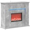 vidaXL Kamin s LED trakom Beton 63 x 20 x 54,5 cm Konstruirano drvo