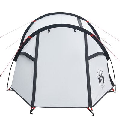 vidaXL Šator za kampiranje za 2 osobe bijeli od tkanine vodootporni