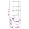 vidaXL Polica Sivi hrast sonoma 40 x 30 x 85 cm Konstruirano drvo
