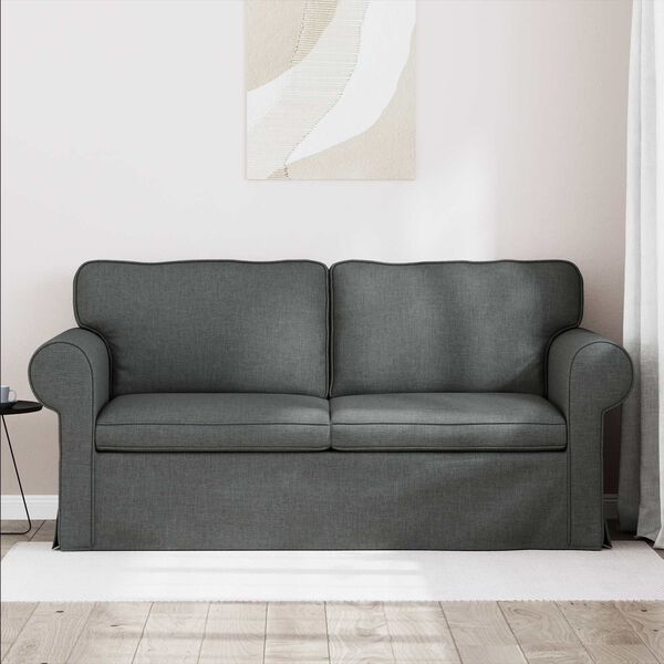 vidaXL Sofa Tamno siva 215 x 82 x 80 cm tkanina