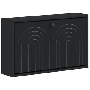 vidaXL Ormar za cipele na zidu ALKMAAR 71 x 17 x 43 cm Crna