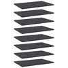 vidaXL Police za knjige 8 kom sive 60 x 40 x 1,5 cm od iverice