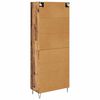 vidaXL Highboard Staro drvo 69,5 x 34 x 180 cm Konstruirano drvo