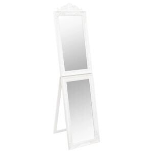 vidaXL Samostojeće ogledalo bijelo 40 x 160 cm
