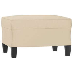 vidaXL Tabure krem 60 x 50 x 41 cm od mikrovlakana