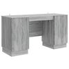 vidaXL Stol s policom Siva sonoma 142,5 x 50 x 75 cm Konstruirano drvo