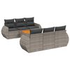 vidaXL 7-dijelni set vrtnih sofa sivi od poliratana