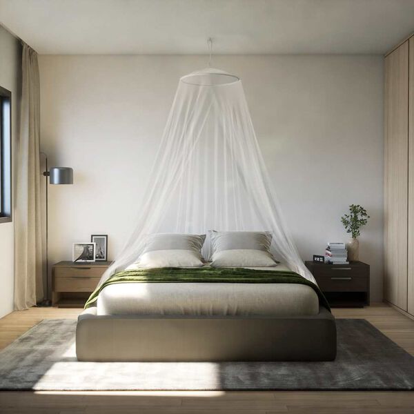 vidaXL Mreža protiv komaraca za krevet 220 bijela 56 x 56 x 220 cm