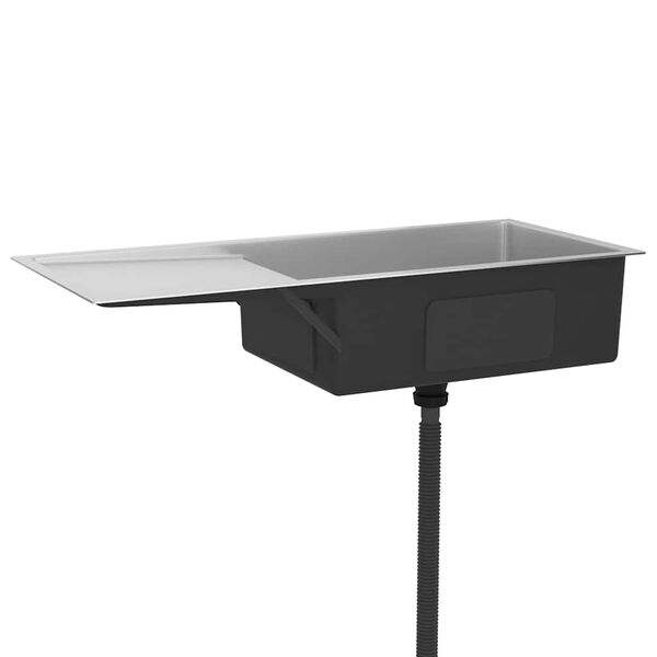 vidaXL Ručno rađeni kuhinjski sudoper od nehrđajućeg čelika