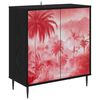 vidaXL Kreveta AACHEN Crni hrast 69 x 33 x 76 cm Konstruirano drvo