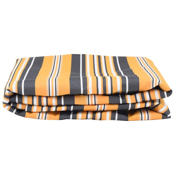 vidaXL Zamjena za awning Žuta i Siva 1000 x 160 cm Poliester platno
