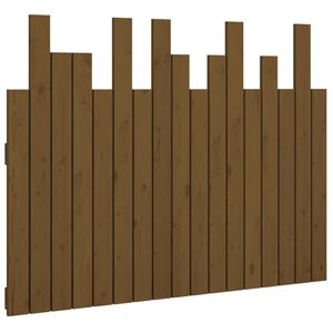 vidaXL Zidno uzglavlje boja meda 108x3x80 cm masivna borovina