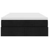 vidaXL Otomanski krevet s madracem crni 120x200 cm tkanine