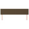 vidaXL Uzglavlja tamnosmeđa 180x5x78/88 cm od tkanine