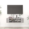 vidaXL Viseći TV ormarić boja betona 100x30x26,5 cm konstruirano drvo