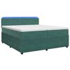 vidaXL Boxspring krevet s madracem Tamnozelena 200 x 200 cm Bar&scaron;un