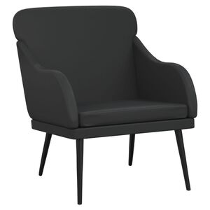 vidaXL Fotelja crna 63 x 76 x 80 cm od umjetne kože