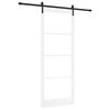 vidaXL Klizna vrata ORKDAL Bijela i crna 93 x 232 cm