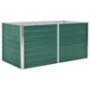 vidaXL Povi&scaron;ena vrtna gredica 160 x 80 x 77 cm pocinčani čelik zelena