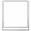 vidaXL Stalak za drva za ogrjev 80x28x86 cm od nehrđajućeg čelika