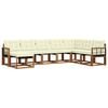 vidaXL Set vanjskih sofa 8 kom. Prirodna i krem
