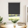 vidaXL Rolo zavjesa Blackout Black 85x130 cm Širina tkanine 80,7 cm