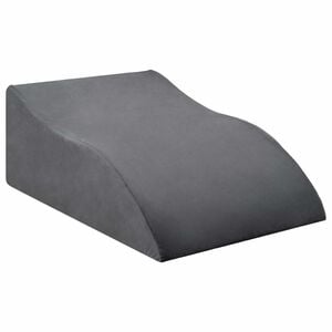 vidaXL Jastučić za noge 68 x 41 x 24 cm PU pjena Siva