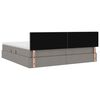 vidaXL Krevet s madracem i skladištem Sivo-smeđa 200 x 200 cm