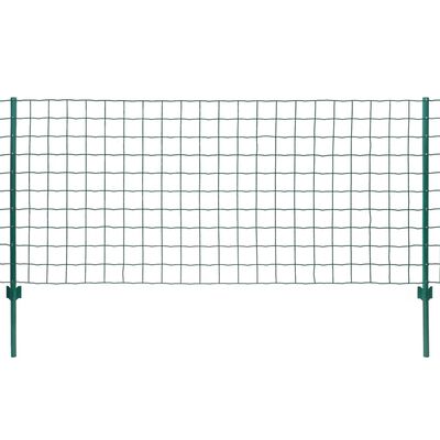 vidaXL Euro ograda 20 x 1 m čelična zelena