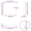 vidaXL Noge za blagovaonski stol V-oblik 3 kom antracit 80 x (72-73,3) cm čelik