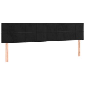 vidaXL Uzglavlja crna 180x5x78/88 cm bar&scaron;unasta