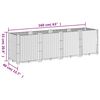 vidaXL Vrtna sadilica plava siva 160 x 40 x 53 cm od PP-a